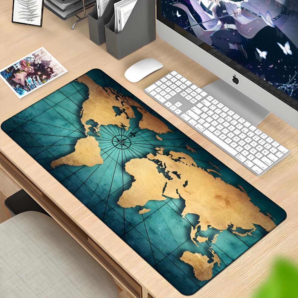 Laptop Accessories World - Коврик для мыши с картой мира,