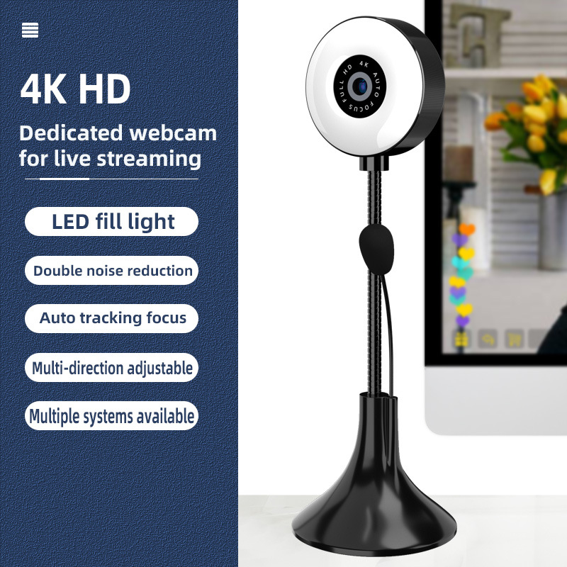 Laptop Accessories Youtube - Камера 4k для ПК, 4 МП,
