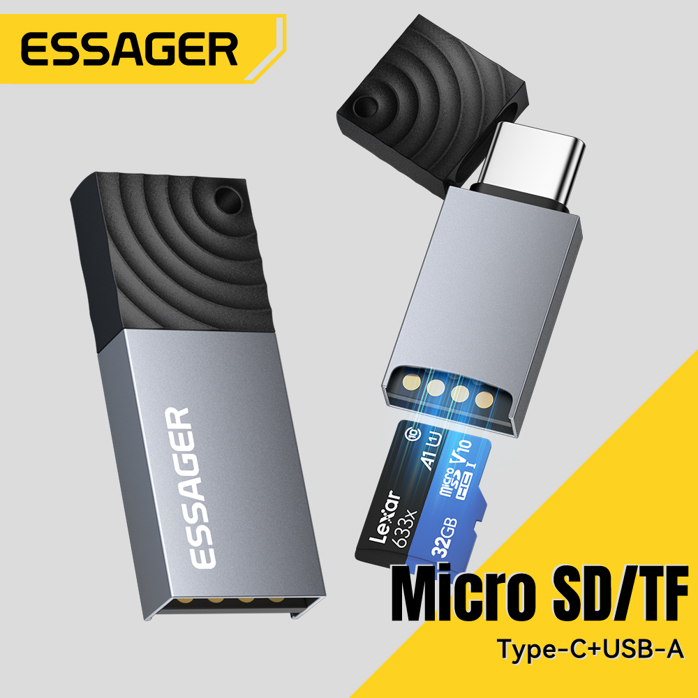 Essager 2 в 1 TF SD Card Reade – обзор и цена Laptop Accessories For Programmers