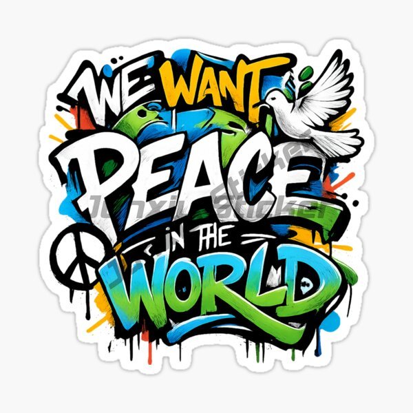 Наклейка AN IDEA WORLD PEACE д – обзор и цена Laptop Accessories World